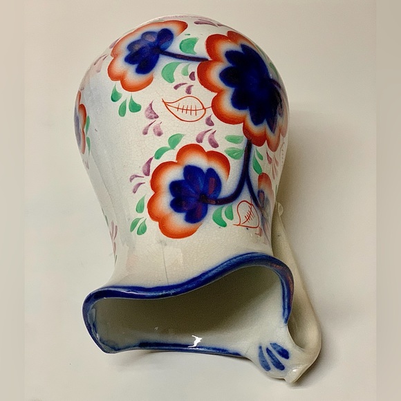 19th Century Gaudy Welsh Grape Pattern Hand Painted Luster Jug Handled Pitcher - Picture 7 of 16